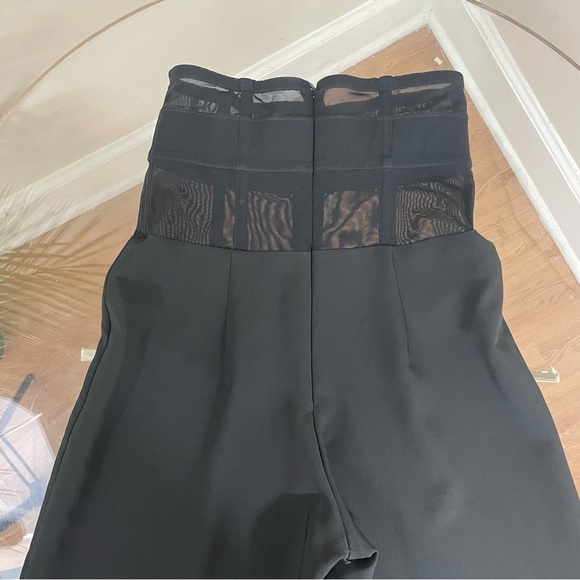 Murmur Sheer Waist Corset Pants Mesh FRAME TROUSERS palazzo wide leg boning mur - Picture 14 of 16